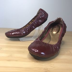 Me Too Maroon Patent Leather Ballet Flats sz 7.5